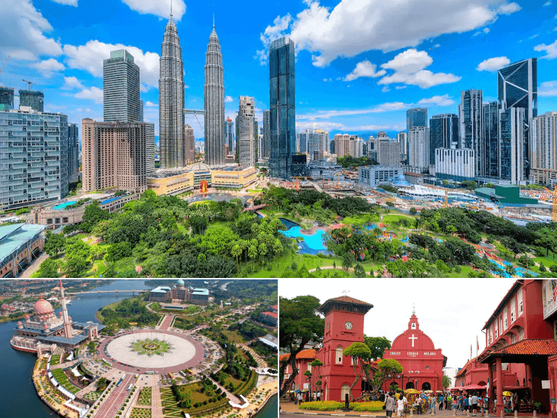 Các công trình kiến trúc đặc sắc và cơ sở hiện đại tại Malaysia 